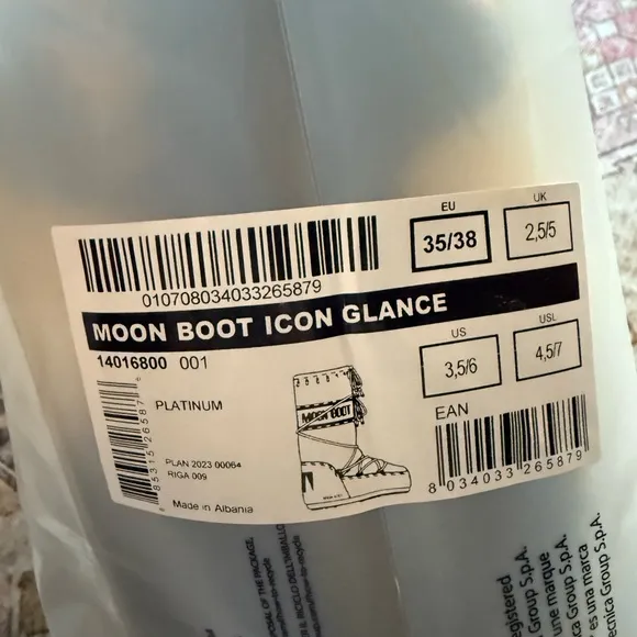Moon Boot Tan Winter Rain Boots with Durable Sole