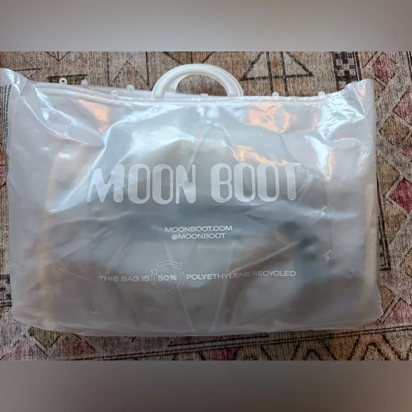 Moon Boot Tan Winter Rain Boots with Durable Sole
