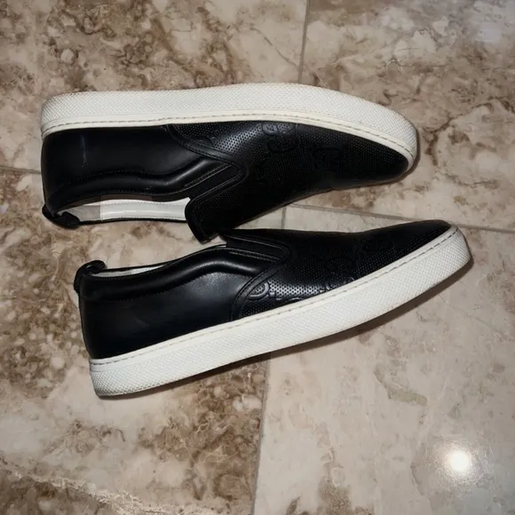 Mothers day special Gucci Black Slip-On Sneakers