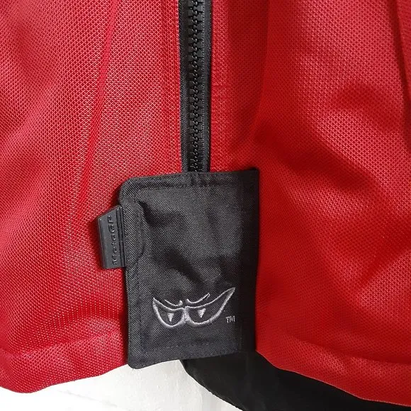 MotoGp Biker Jacket Mens Small Medium Red Motorcycle Dorna Reinforced Padded