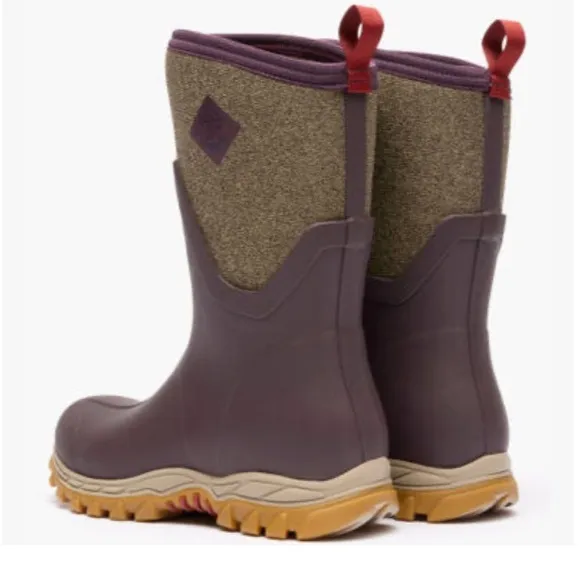 Muck Women's Arctic Sport II Mid Boot Rubber Boots Red Size 8