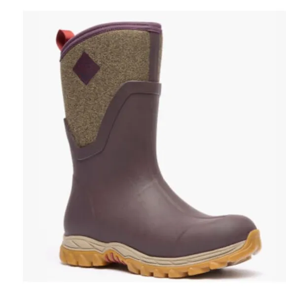 Muck Women's Arctic Sport II Mid Boot Rubber Boots Red Size 8