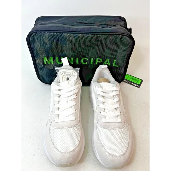 Municipal Origin White/White/White Shoes Sneakers Women's Size 8/8.5