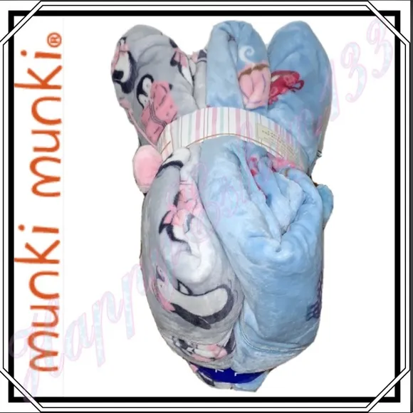 Munki Munki One Piece Hooded Pjs Onesies, 2-Pack