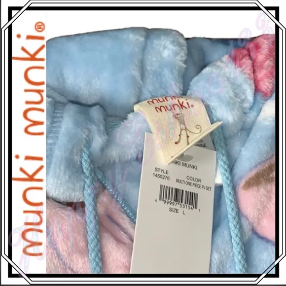 Munki Munki One Piece Hooded Pjs Onesies, 2-Pack