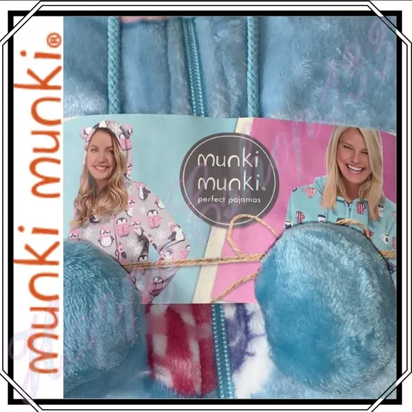 Munki Munki One Piece Hooded Pjs Onesies, 2-Pack