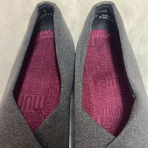 Munro Plum Grey Slip-on Loafer Size 7 BIN 16