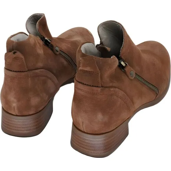 Munro Women's Neko Zip Bootie Almond Brown Boots Size 7.5