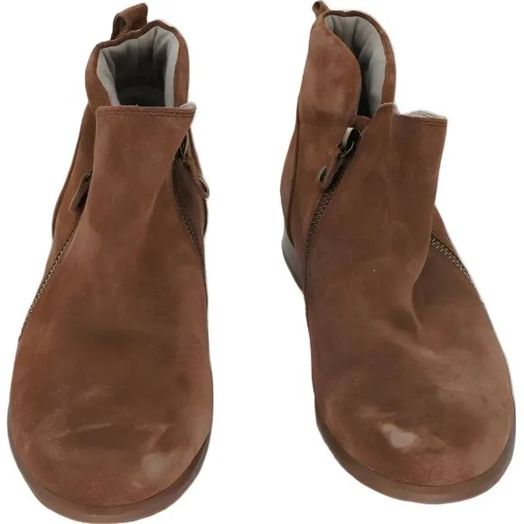 Munro Women's Neko Zip Bootie Almond Brown Boots Size 7.5