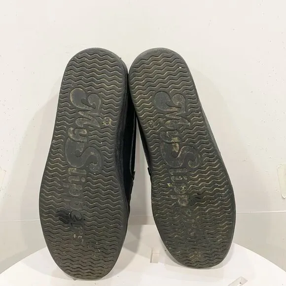 My Slippers Shoes Loafers Genuine Leather Womens Black Sz 8 MY PILLOW Co