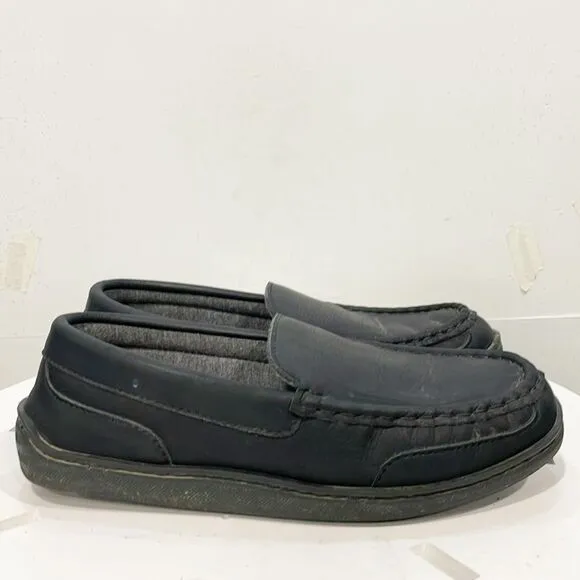 My Slippers Shoes Loafers Genuine Leather Womens Black Sz 8 MY PILLOW Co