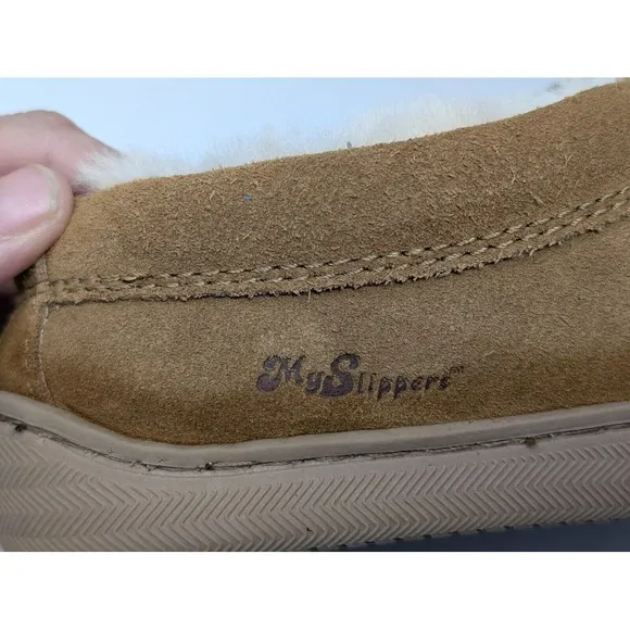 My Slippers Slip-on Clog Style House Shoes Chestnut Brown 74018-12 Men's Size 11