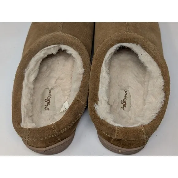 My Slippers Slip-on Clog Style House Shoes Chestnut Brown 74018-12 Men's Size 11