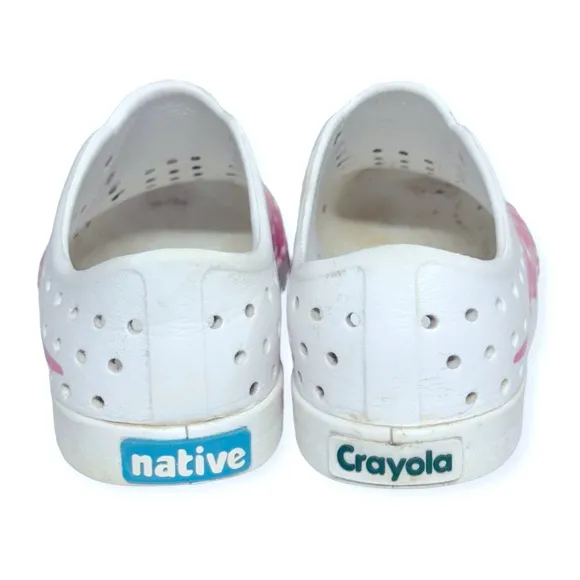 Native‎ Girls Slip On Crayola Sneakers Size 13
