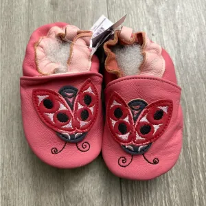 Native Shoes Kids Slippers - Pink and Red Ladybug Design