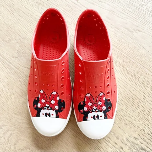 Native x Disney Minnie Mouse Red Jefferson Sneakers