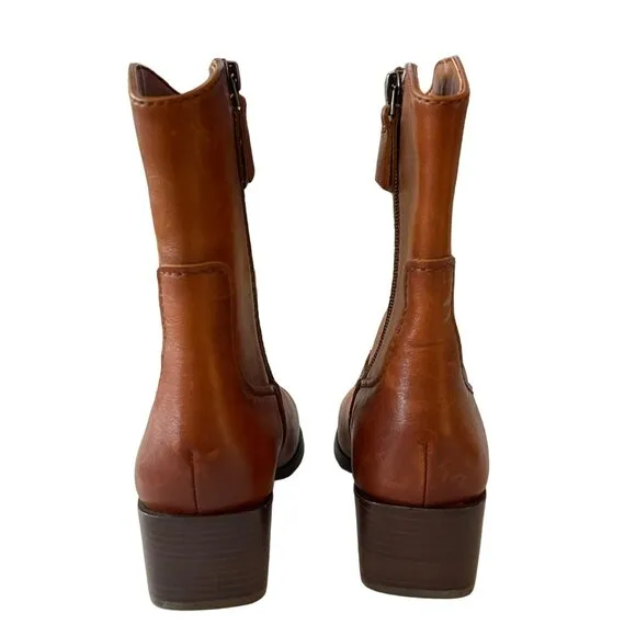 Naturalizer Brown Gaby Cowboy Boots Size 5.5 New