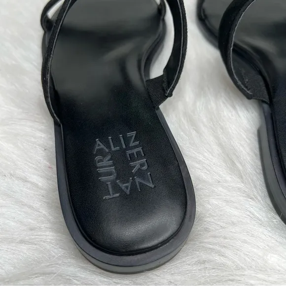 Naturalizer Farica Slide Sandals Embellished Black Size 6M