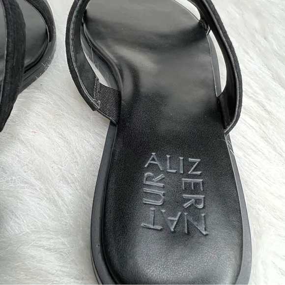 Naturalizer Farica Slide Sandals Embellished Black Size 6M