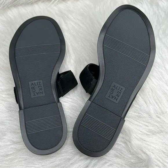 Naturalizer Farica Slide Sandals Embellished Black Size 6M