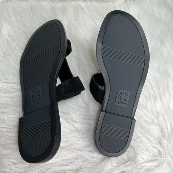 Naturalizer Farica Slide Sandals Embellished Black Size 6M