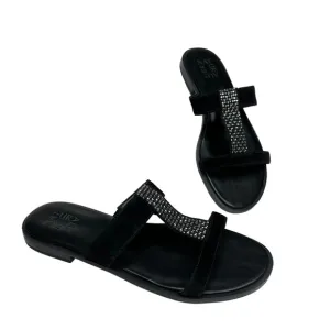 Naturalizer Farica Slide Sandals Embellished Black Size 8.5M