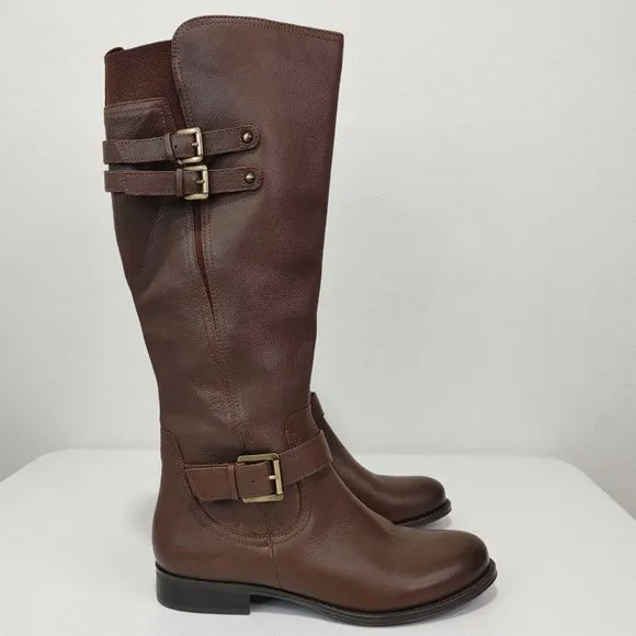 Naturalizer Jessie Knee High Real Leather Boot Women's Size 9.5 READ DES…