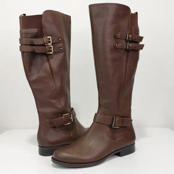 Naturalizer Jessie Knee High Real Leather Boot Women's Size 9.5 READ DES…