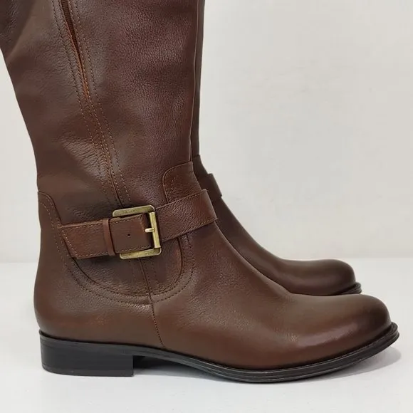 Naturalizer Jessie Knee High Real Leather Boot Women's Size 9.5 READ DES…