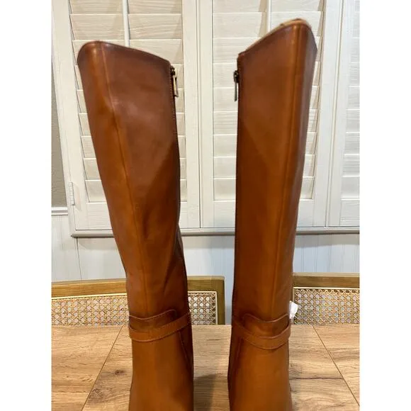 Naturalizer Kalina Knee High Boot Cider Spice Leather Size 8.5 Wide NWT Comfy