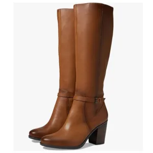 Naturalizer Kalina Knee High Boot Cider Spice Leather Size 8.5 Wide NWT Comfy