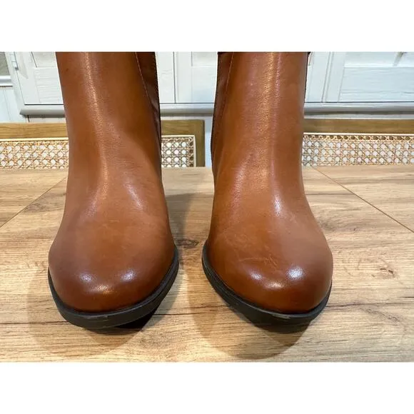 Naturalizer Kalina Knee High Boot Cider Spice Leather Size 8.5 Wide NWT Comfy