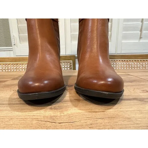 Naturalizer Kalina Knee High Boot Cider Spice Leather Size 8.5 Wide NWT Comfy
