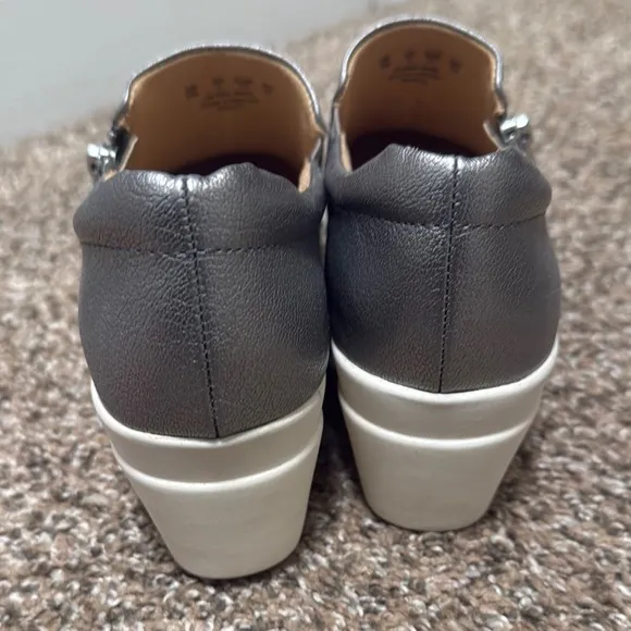 Naturalizer Silver Slip-On Sneakers