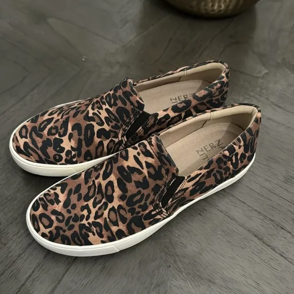 Naturalizer Women's Casual Shoes Marianne Slip On Sneakers Brown Cheeta (WIDE)