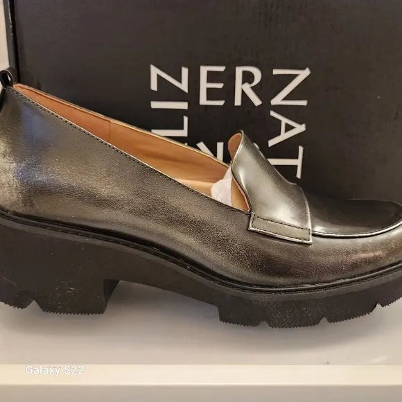 Naturalizer Women's Darry Slip-On Lightweight Lug Sole Heeled Loafer. NIB