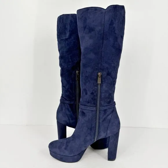 Naturalizer Womens Fenna Boots US 9M EU 40 Navy Blue Suede NWOB