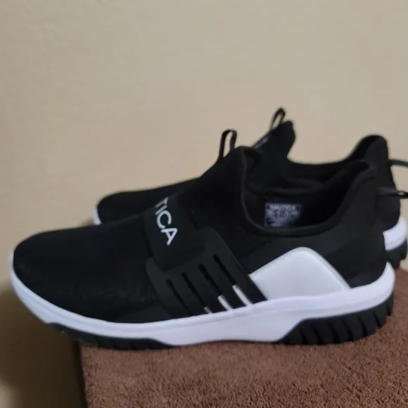 Nautica Black Slip-On Sneakers