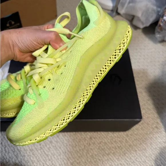 Neon Green Athletic Sneakers adidas size 5 men’s Fusio