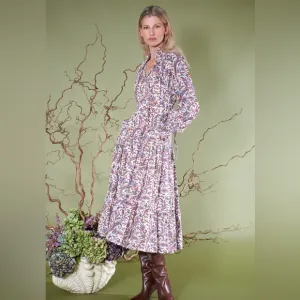 Neve &amp; Noor Tilly Dress in Autumn Paisley