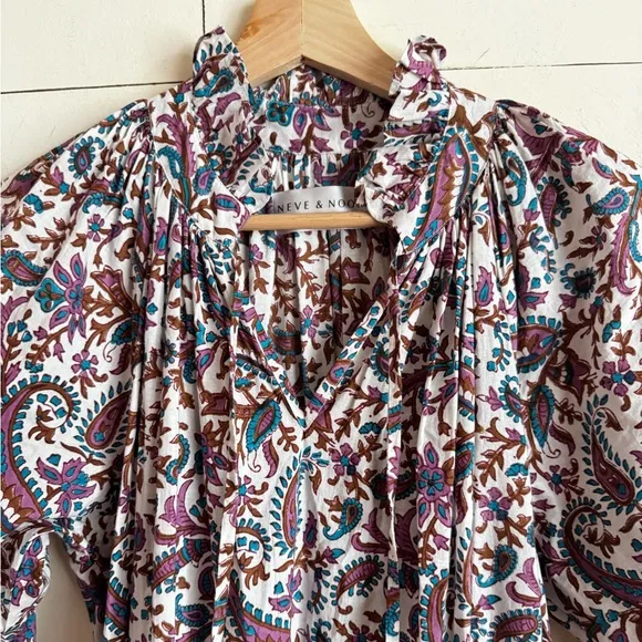 Neve &amp; Noor Tilly Dress in Autumn Paisley
