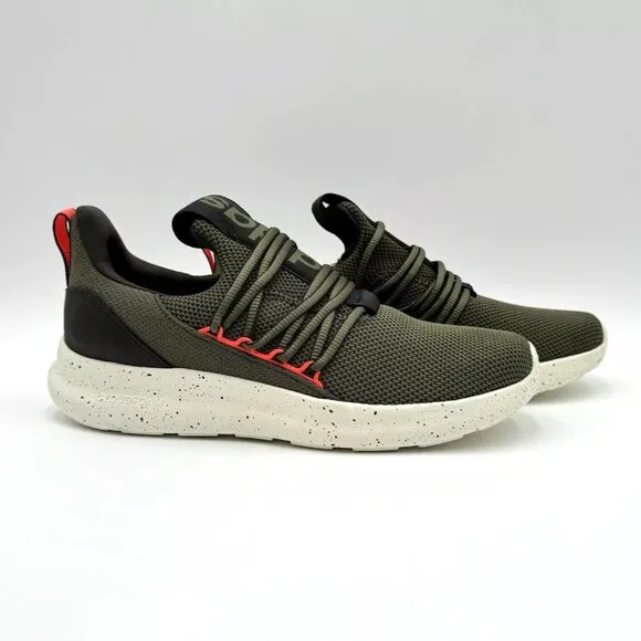 NEW Adidas Men's Size 8.5 Lite Racer Adapt 7.0 Sneakers Cloud Foam Slip On Olive