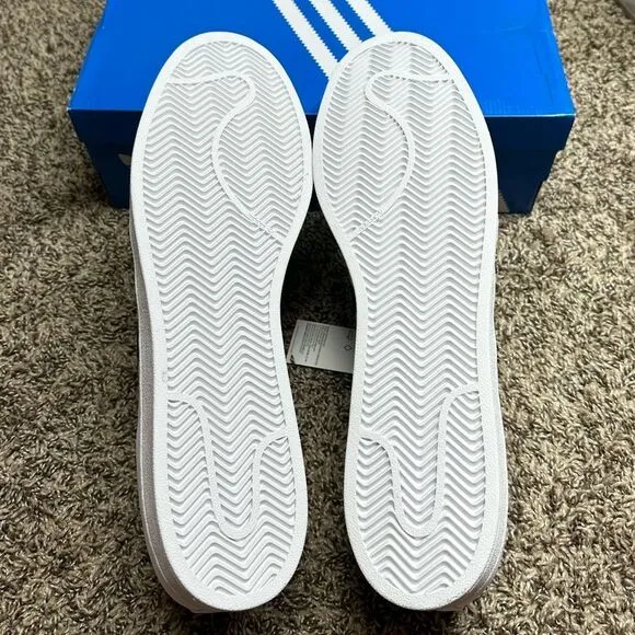 New Adidas Originals Superstar Men's Size 19 White Black Sneakers Shoes C77124​