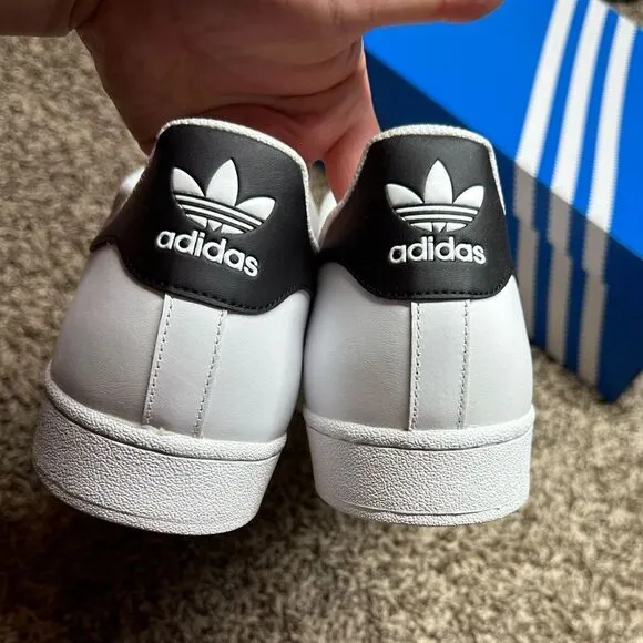 New Adidas Originals Superstar Men's Size 19 White Black Sneakers Shoes C77124​