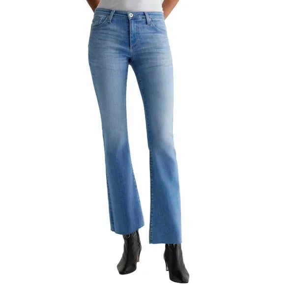 NEW AG JEANS angel low rise boot jeans in nordic sea