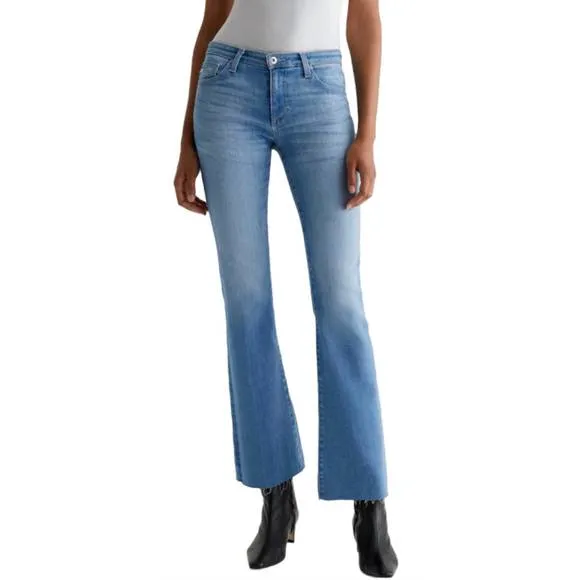 NEW AG JEANS angel low rise boot jeans in nordic sea