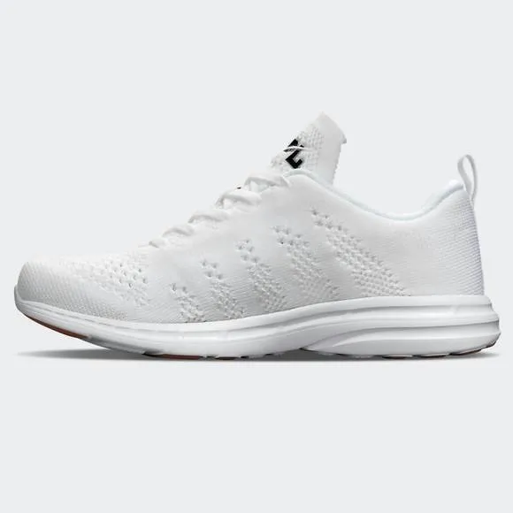 NEW APL women's techloom pro shoes in white/black/gum