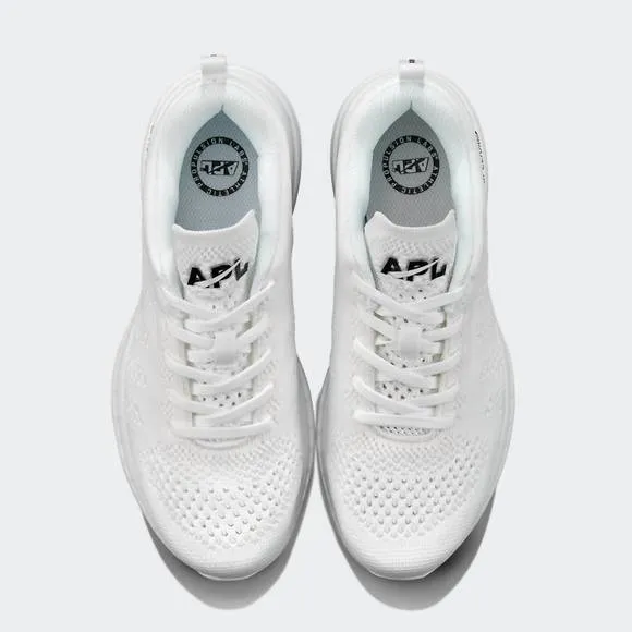 NEW APL women's techloom pro shoes in white/black/gum