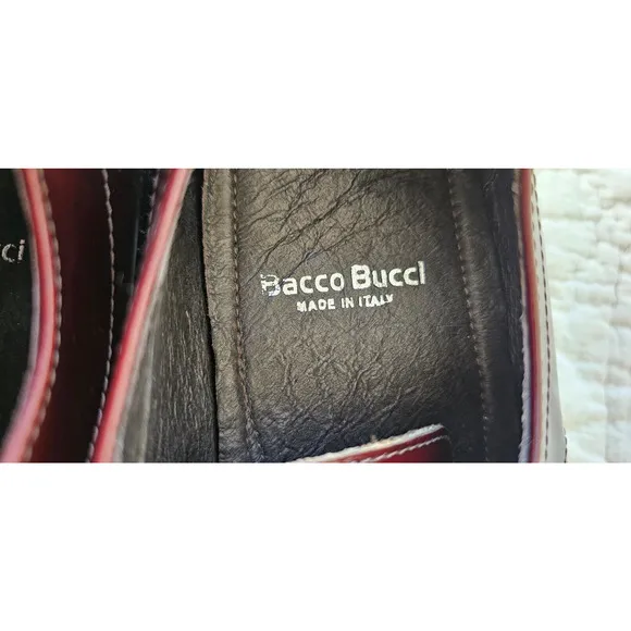 NEW Bacco Bucci Amherst Sz 10 Dark Brown Leather Lace Up Oxford Shoes Italy