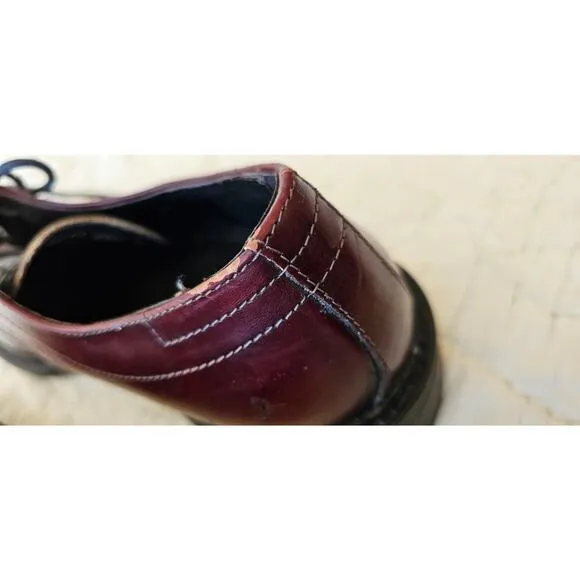 NEW Bacco Bucci Amherst Sz 10 Dark Brown Leather Lace Up Oxford Shoes Italy
